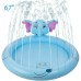 Elephant 68" Splash Pad, and Wading Pool, Sprinkler Inflatable, H6804