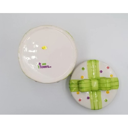 Ceramic Gift Box Trinket Jar