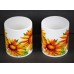 Set of 2 Royal Norfolk Vintage Boho Sunflower Mugs