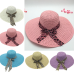 pink woman straw sun hat