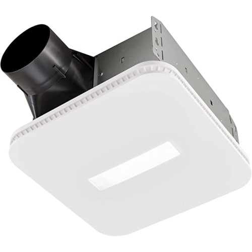 Broan-NuTone AE80LK Flex Bathroom Exhaust Ventilation LED Light, ENERGY STAR Certified, 80 CFM, 0.7 Sones Bath Fan, White