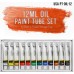 U.S. Art Supply Professional 12 Color Set of Art Oil Paint in 12ml Tubes - Rich Vivid Colors for Artists, Students, Beginners - Canvas Portrait Paintings