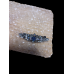 2 ½” Hair Clip silver-tone with blue stone and diamonds