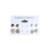 Fashion earrings two sets of pearl earrings and two sets of gold tone heart earrings with backs for pierced ears