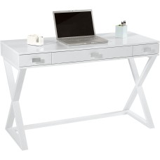 Realspace - Desk - Keri Writing Desk - Laminate - 53.54in. X 22.4in. X 10.2in. - Size 48 In - White