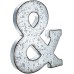 MARKET Letter Wall Decor - Galvanized Metal 3D Letter Decor & Sign