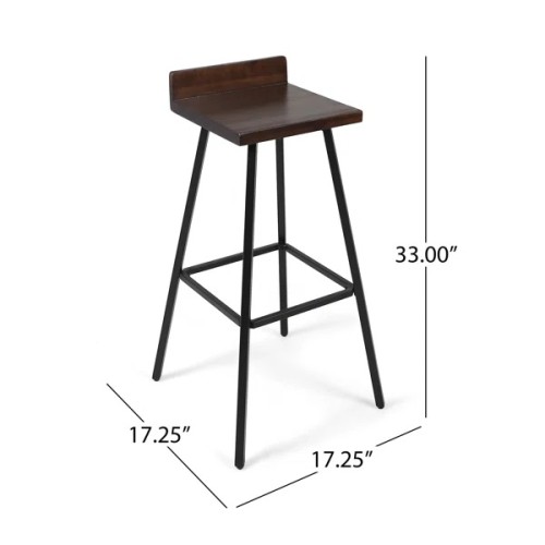 Dark Brown Louison 30" Bar Stool (Set of 2)