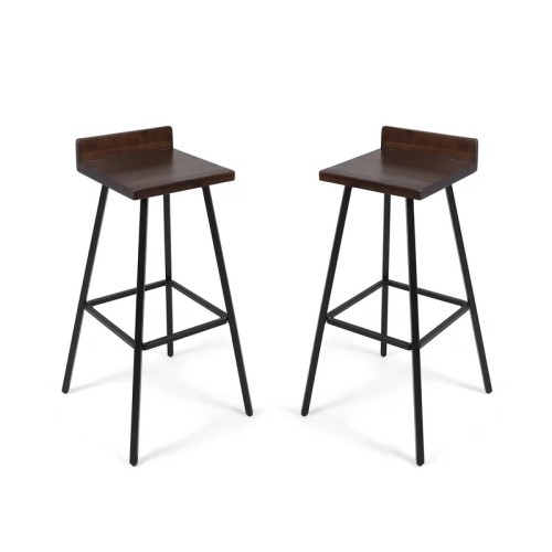 Dark Brown Louison 30" Bar Stool (Set of 2)