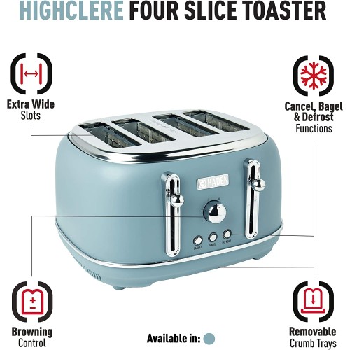 Haden  Highclere Innovative 4 Slice Retro Toaster