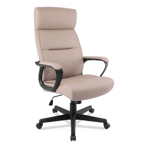 Alera Oxnam Series High-Back Task Chair Tan Seat/Back, Black Base