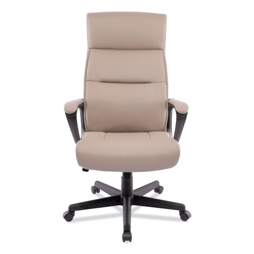 Alera Oxnam Series High-Back Task Chair Tan Seat/Back, Black Base