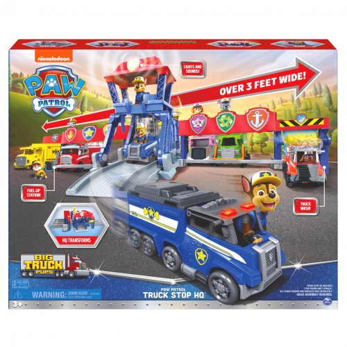 PAW Patrol Big Truck Pups Truck Stop HQ Transforming Playset