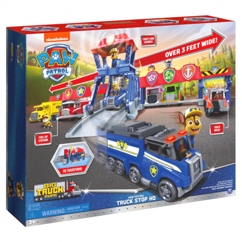 PAW Patrol Big Truck Pups Truck Stop HQ Transforming Playset