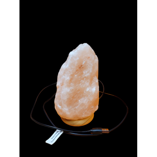 Himalayan Salt Lamp 7"H x 5"W x 5"D Color Changing LED - USB 