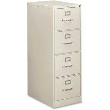 Hon 4-Drawer Filing Cabinet - 310 Series Full-Suspension Legal File Cabinet, 26-1/2-Inch Drawers, Light Gray (314CPQ)