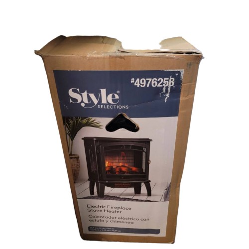 Style Selections 1500-Watt Infrared Compact Personal Indoor Electric Space Heater With Thermostat And Remote Included