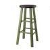 Winsome Wood Ivy Model Name Stool, Rustic Green/Walnut