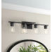 Black Averi 4 - Light Dimmable Vanity Light Black