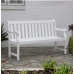 Decor Therapy Décor Therapy, White FR8587 Outdoor Bench
