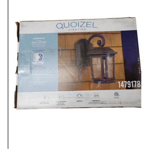 Quoizel Corrigan 13.25-in H Bronze Outdoor Wall Light