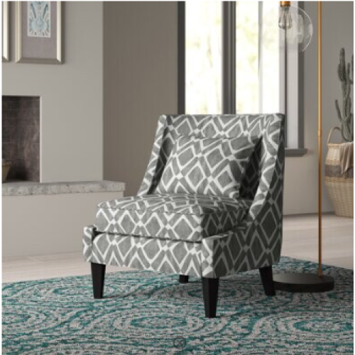 Mistana Albanese 76.83Cm Wide Polyester Slipper Chair