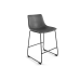 Aeon Furniture Counter Stool in Gray and Black Frame - Set of 2