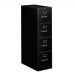 HON 4-Drawer Letter File - Full-Suspension Filing Cabinet, 26-1/2-Inch Black (310 Series - Model 314PP)