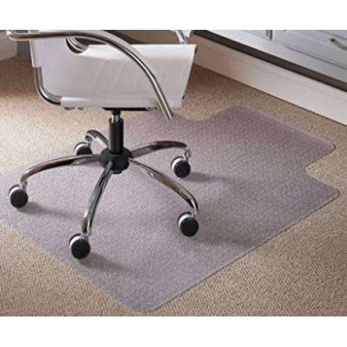 ES Robbins 120023 36 x 48 Lip Chair Mat, Task Series AnchorBar for Carpet up to 1/4"