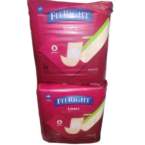 FitRight Plus Incontinence Liners, Heavy Absorbency