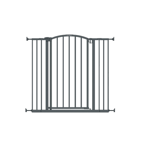 Summer Extra Tall Decor Safety Baby Gate, Gray – 36” Tall, Fits Openings of 28” to 38.25” Wide, 20” Wide Door Opening, Baby and Pet Gate