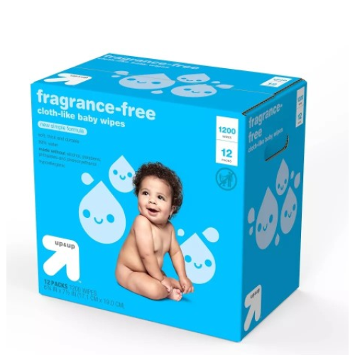 Fragrance-Free Baby Wipes- up & up™ (12Pack /1200ct)