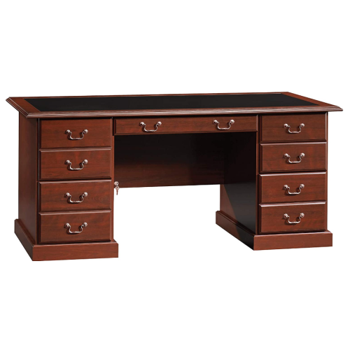 Sauder Heritage Hill Executive Desk, Classic Cherry Finish