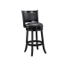 Boraam Augusta Bar Height Swivel Stool, 29-Inch, Black