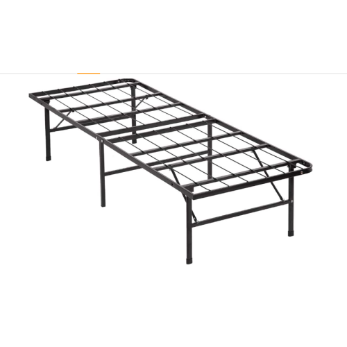 Twin Bed Frame Metal Platform Bed Frame Twin Size 14 Inch Mattress Foundation Box Spring Replacement Heavy Duty Steel Slat Easy Assembly Noise-Free,Black