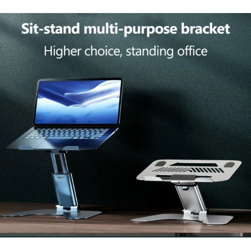 Laptop Stand Adjustable Foldable Portable Aluminum Alloy Non-slip Laptop Holder Bracket COD
