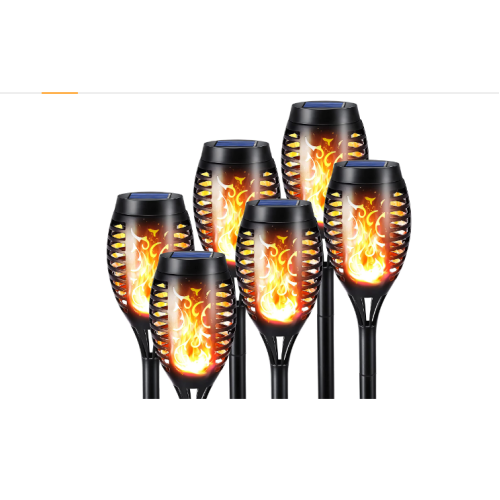 Toodour Solar Torch Flame Lights