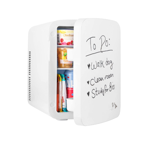 Cooluli Vibe Mini Fridge for Bedroom - With Cool Front Magnetic Whiteboard - 15L