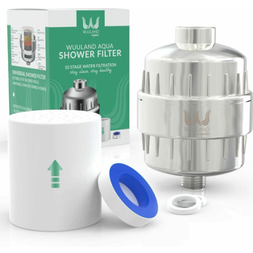 Wuuland High Output 10-Stage Shower Filter - Water Filter - Reduces Dry Itchy Skin