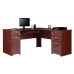Realspace® Magellan 59"W L-Shape Corner Desk, Classic Cherry