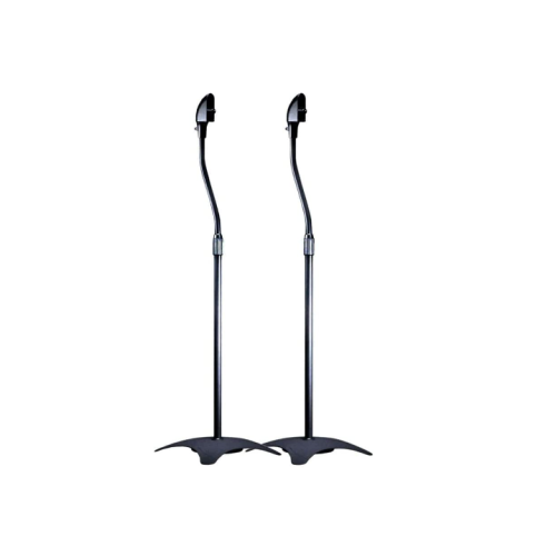 Monoprice Adjustable Height 5 lb. Capacity Speaker Stands (Pair), Black