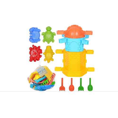 Sand or Snow Castle Molds, Beach Toys Castle Sand Molds Set, 26pcs Beach Toys