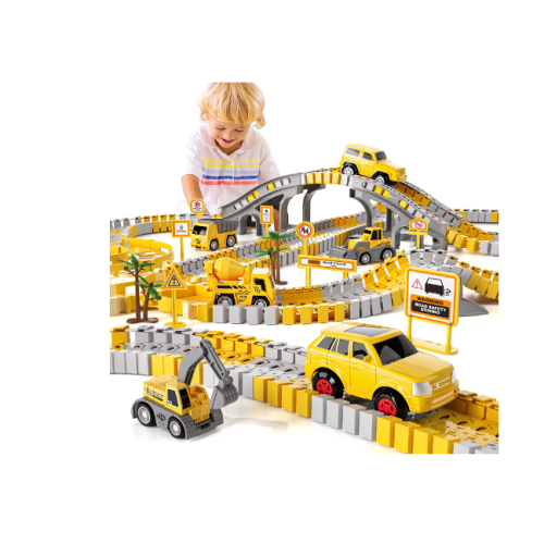 iHaHa 236 PCS Construction Toys Race Tracks for Boys Kids Toys