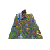 JUNGTIER Fun Time Retro City Traffic Car Road Map Educational Learning & Game Area Rug