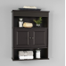 Mainstays Bathroom Wall Mounted Storage Cabinet with 2 Shelves, Espresso