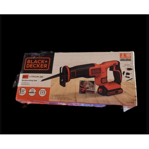 BLACK+DECKER 20V MAX* Cordless Reciprocating Saw Kit (BDCR20C)