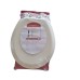 MAYFAIR 41EC 346 Cameron Toilet Seat will Never Loosen and Easily Remove, ROUND, Durable Enameled Wood, Biscuit/Linen