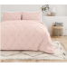 PINCH-PLEAT 3-PIECE DUVET COVER SET(KING/CAL KING), (BLUSH)