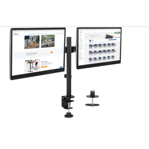 Full Motion Dual Monitor Desk Mount, Fits 32" Monitors