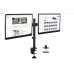 Full Motion Dual Monitor Desk Mount, Fits 32" Monitors