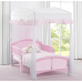 Delta Children Girls Canopy For Toddler Bed, White